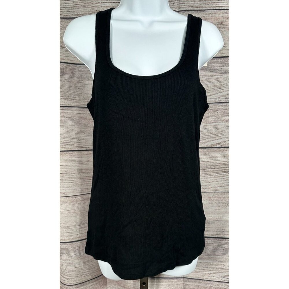 A New Day Women’s Tank Top Black Sleeveless Shirt Casual Basic Size M